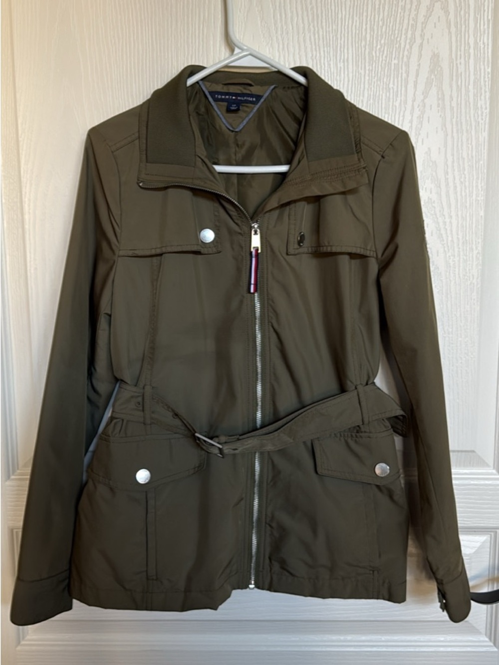 Tommy Hilfiger Olive Green Utility Anorak Jacket